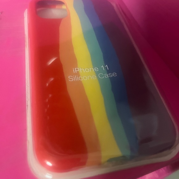 iPhone 11 Rainbow pride LGBT case plus necklace $6.99 shipping - Picture 2 of 6